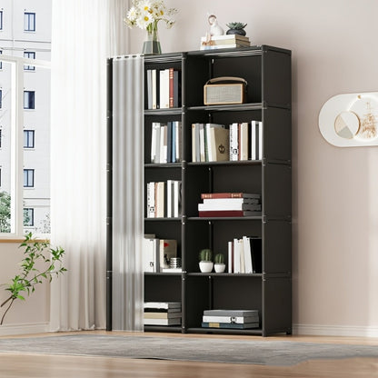 Clothing Rack Storage Organizer Single or Double Row, 15.75 or 31.5 Inch in Black or White