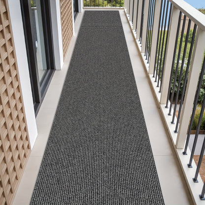 Non-Slip Runner Rug for Hallway Kitchen Stairs - Thick 4mm Long Roll Rug 23.22" Wide, Machine Washable, Multiple Sizes & Colors