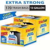 170 Clear Bags(13 Gallon )