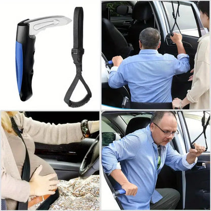 Car Door Grab Bar – Portable Vehicle Support Handle for Seniors & Handicapped, Sit-to-Stand Assist, Auto Cane Grab Bar Supports Up to 450 lbs (2pcs)