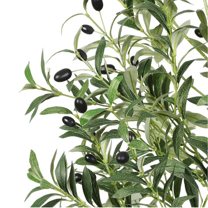 Artificial Olive Tree 4/5/6/7 Ft Tall Faux Potted Plant with Realistic Silk Leaves & Fruits for Living Room Home Decor Indoor Outdoor - Maintenance Free Decorative Tree Housewarming Gift