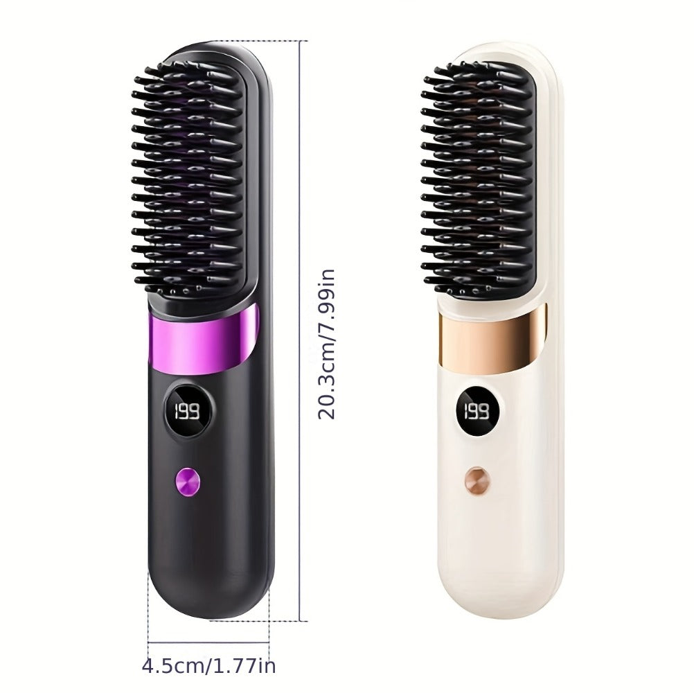 Cordless Hair Straightening Brush Family with 2000mAh or 3600mAh Labels and Four Accessory Set Options