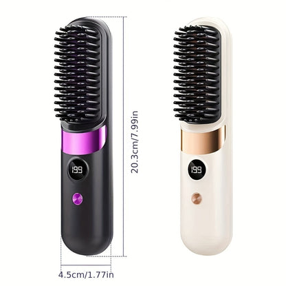 Cordless Hair Straightening Brush Family with 2000mAh or 3600mAh Labels and Four Accessory Set Options