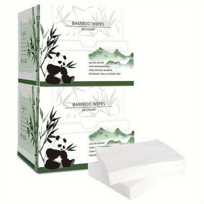 White Boxed Facial Cleansing Towels with 60 Sheets per Box in One- or Two-Box Checkout Options