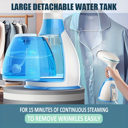 1500W Handheld Garment Steamer with 280ml Tank, 30-Second Heat-Up and One- or Three-Accessory Bundles