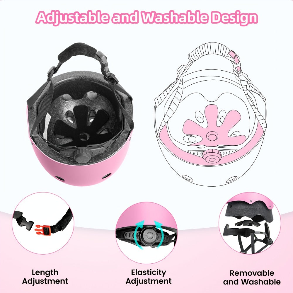 Kids Bike Helmet Adjustable XS Unisex Removable Liner Ventilation Matte Finish Fits 18.89-21.65 Inch Cycling Scooter Skateboard Safety Gift Boys Girls Ages 3+ Blue Orange Black Pink Green Red