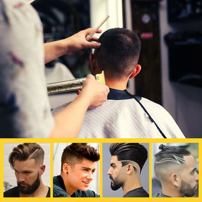T-Blade Hair Trimmer with Four Guide Combs, USB Cable and Seven Dragon or Buddha Patterned Finish Options