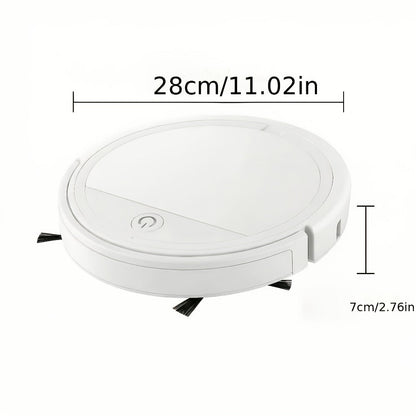 2000Pa Robot Vacuum Cleaner 150-Min Battery – Multifunctional Auto Floor Cleaner for Pet Hair, Dust & Paper Debris, Smart Robotic Vacuum for Hardwood, Tile & Carpet, Black & White