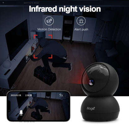 Indoor Security Camera 4MP Dual-Band WiFi Model with 360° Rotation, Night Vision and Two-Way Audio