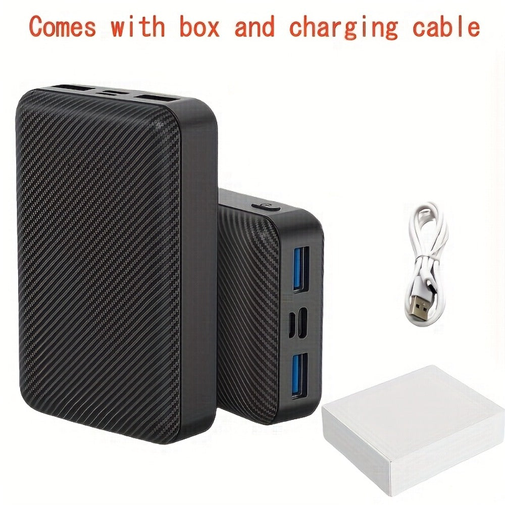 Power Bank 20000mAh 5V/3A for Heated Clothing with Dual USB Output and USB-C/Micro Input for Winter Wear