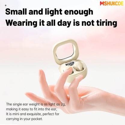 Wireless Earbuds MSHUKCOE Ultra-Thin Sleep and Game Modes with Low Latency and Dual Noise Reduction