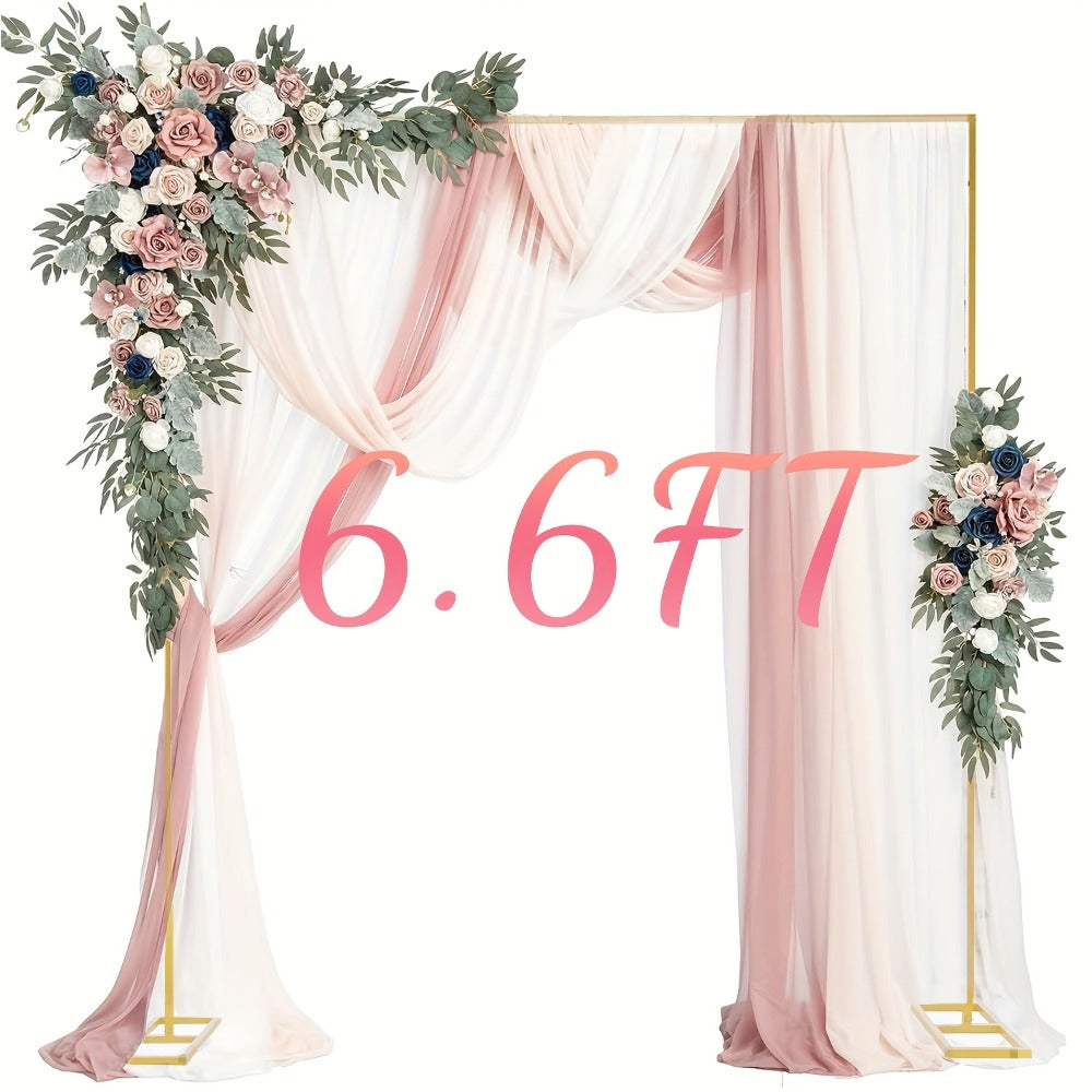 Premium Square Backdrop Support Stand | Flexible Portable Rectangular Metal Frame for Wedding Ceremony, Birthday Party, Photo Booth Background, Garden Arch & Event Decoration