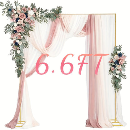 Premium Square Backdrop Support Stand | Flexible Portable Rectangular Metal Frame for Wedding Ceremony, Birthday Party, Photo Booth Background, Garden Arch & Event Decoration