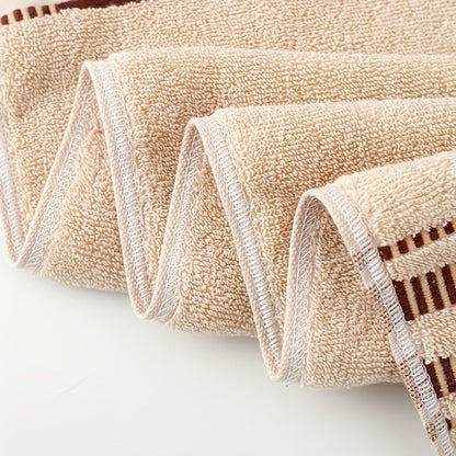 Cotton Face Towels 4-Pack Set, Super Absorbent Soft Pure Cotton Washcloths for Hotel Spa Salon Home Use, Skin-Friendly Cleansing & Dry Hair Towels