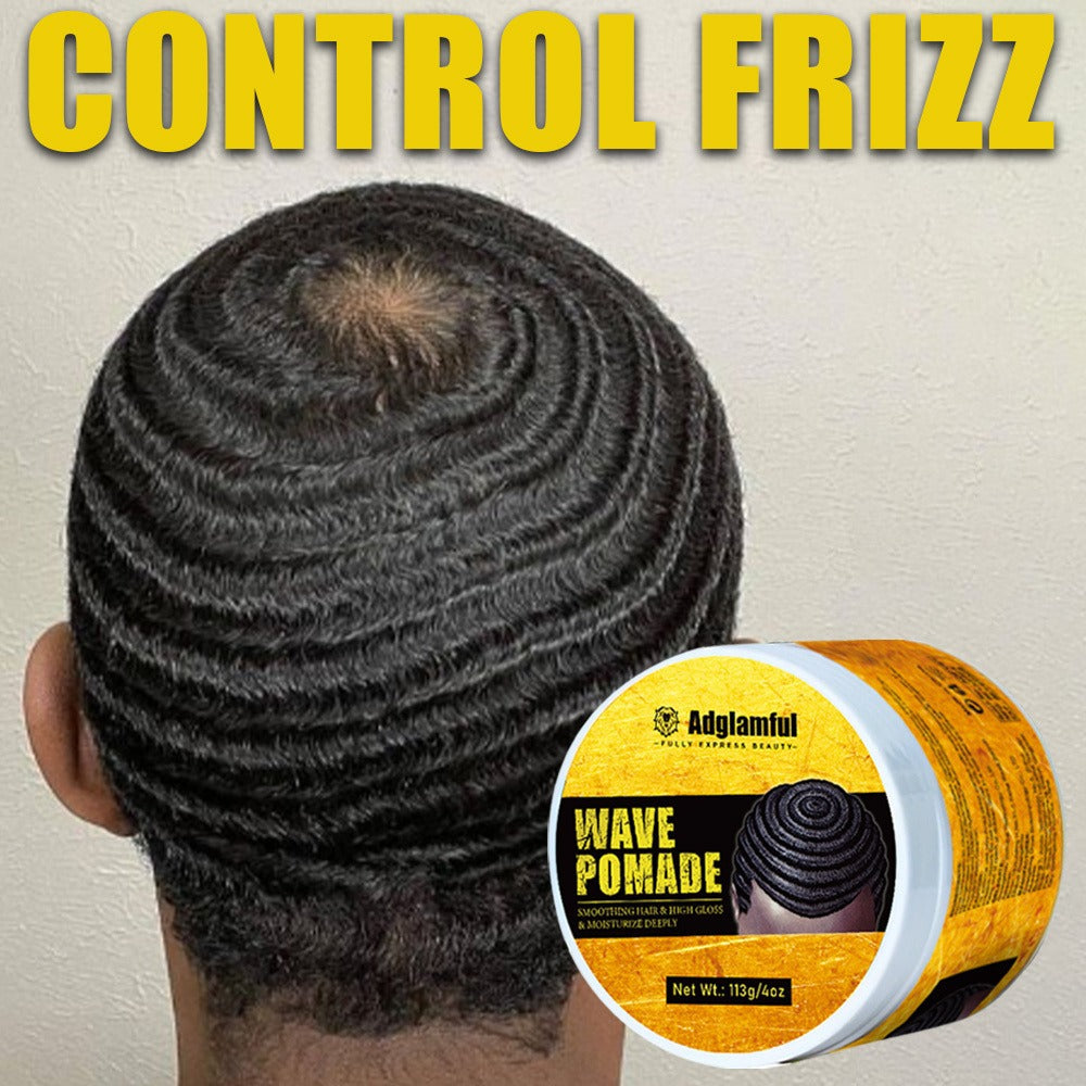 360 Wave Pomade for Men — Wave Control Defining Cream for Layered Waves, Volume & Texture | Non-Greasy, Water-Soluble, No Residue | Easy to Style, Brush & Maintain Natural 360 Waves