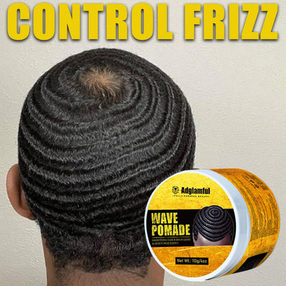 360 Wave Pomade for Men — Wave Control Defining Cream for Layered Waves, Volume & Texture | Non-Greasy, Water-Soluble, No Residue | Easy to Style, Brush & Maintain Natural 360 Waves