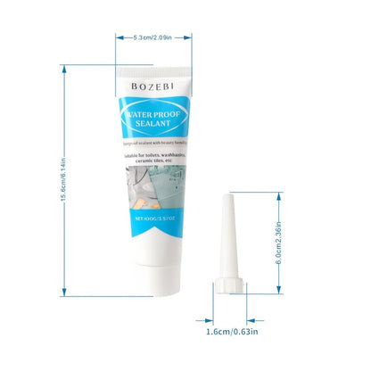 Waterproof Tile Grout Sealant 100g Gap Filler for Kitchen Bathroom Sink Floor Odor Free Easy Handling Strong Durability Caulking Adhesive Tile Refill Agent White