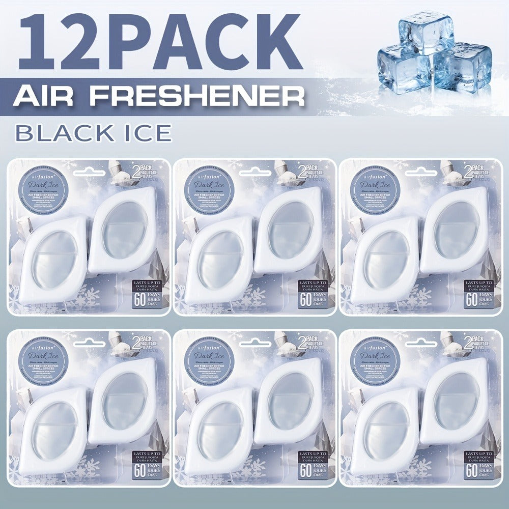 Compact Air Freshener Cups in Six Scents, Available in 2, 6 or 12 Packs for Closets, Bathrooms and Small Spaces