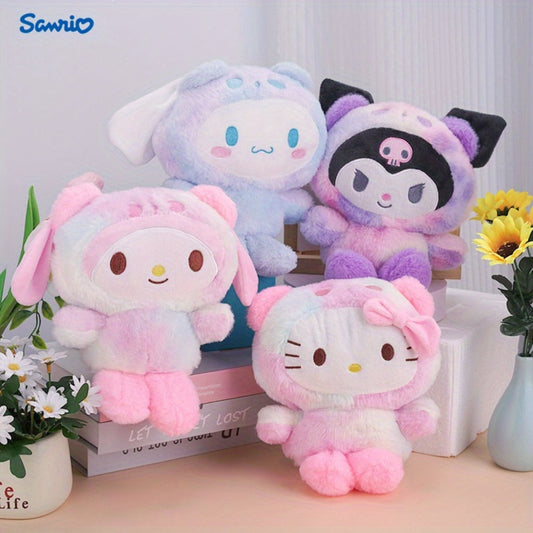 Plush Toy Character Collection with Four Source-Listed Styles, Soft Fabric and Desk-Ready Sitting Designs