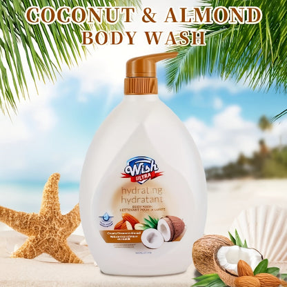 Pump-Bottle Body Wash with Vitamin E Label, Five Scent Options and Single or Two-Piece Packs