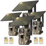 4pcs 4G LTE Cameras