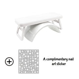 White + 1 nail sticker