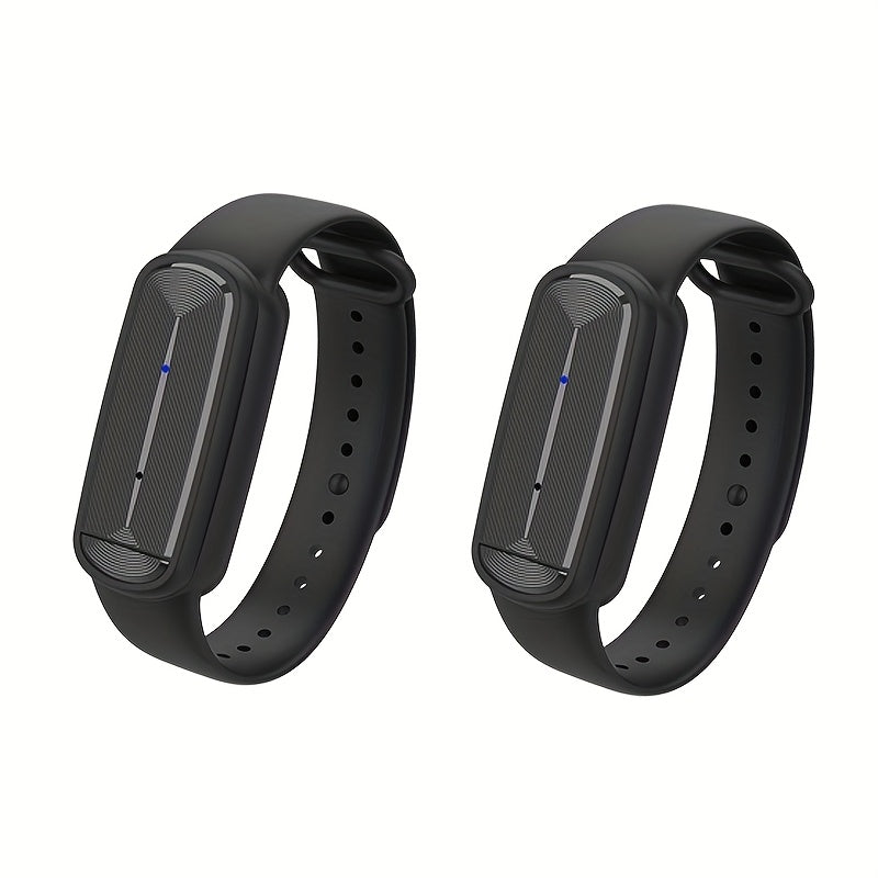 Mosquito Repellent Bracelet – Ultrasonic Soundwave Technology, USB Rechargeable, Waterproof Wristband for Camping Outdoor Hiking Travel, No Chemicals