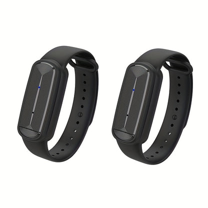 Mosquito Repellent Bracelet – Ultrasonic Soundwave Technology, USB Rechargeable, Waterproof Wristband for Camping Outdoor Hiking Travel, No Chemicals
