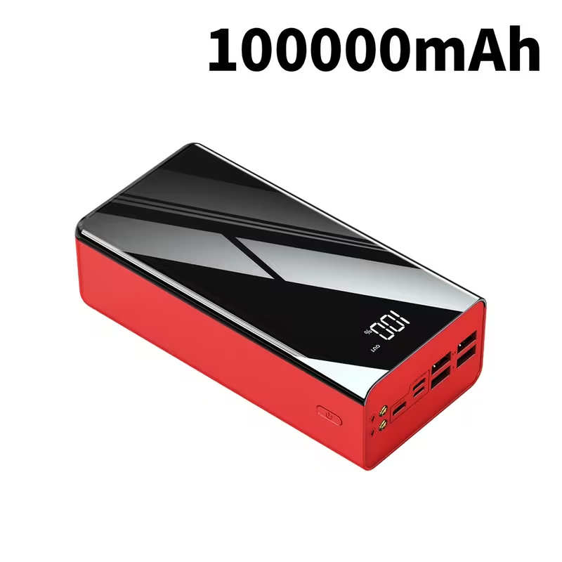 Power Bank 100000mAh 22.5W Super Fast Charging Two-Way USB-C Digital Display Large Capacity Portable Charger for Travel Camping Outdoor Emergency Backup