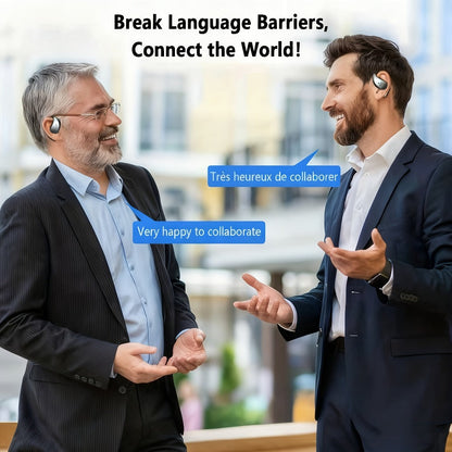 Triple Mode AI Translation Earphones 156 Languages & Accents Real-Time Wireless – 2026 Upgraded Travel Business Study Translator Device Compatible with iOS Android