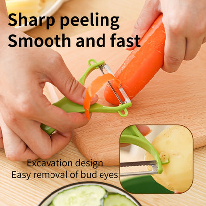 16-in-1 Green Vegetable Chopper with Round Container, Grid Dicing Plates, Slicer, Grater and Peeler Pieces