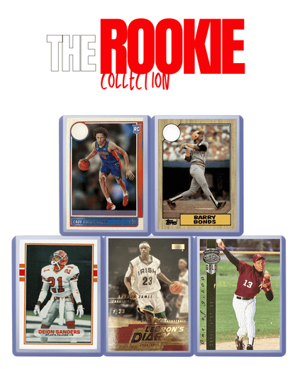 Sports Trading Cards, Five-Card Multi-League Assortment with NBA, NFL and MLB Player Artwork for Collectors