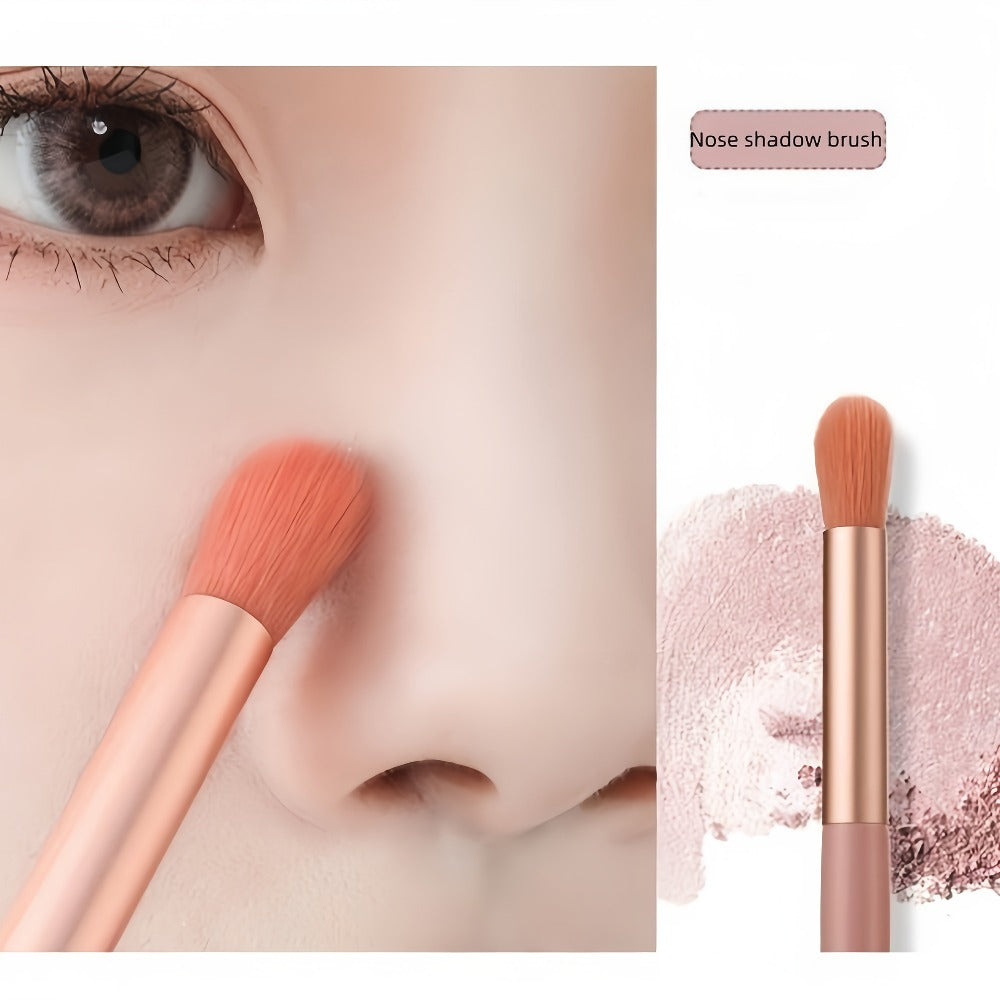 Makeup Brush Set, 16pcs Complete Face Brush Kit Blush Powder Eyeshadow Contour Brow & Lip Brushes