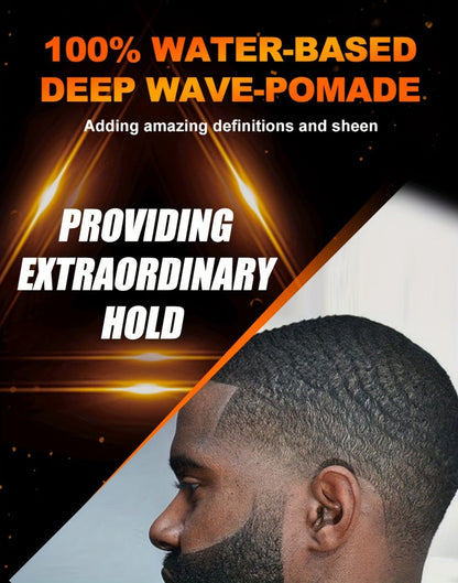 Wave Pomade Set for Men Strong Hold 360 Waves — Glycerin Formula Silky Shine, 4-Piece or 5-Piece Bundle with Silky Durag & Wave Brush, Deep Wave Pattern Hair Styling Kit, 100g