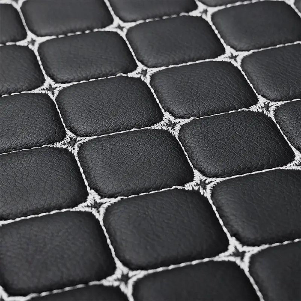 Car Seat Cover Rear Bench Protector with Source-Listed Water-Resistant Surface in Black or Red