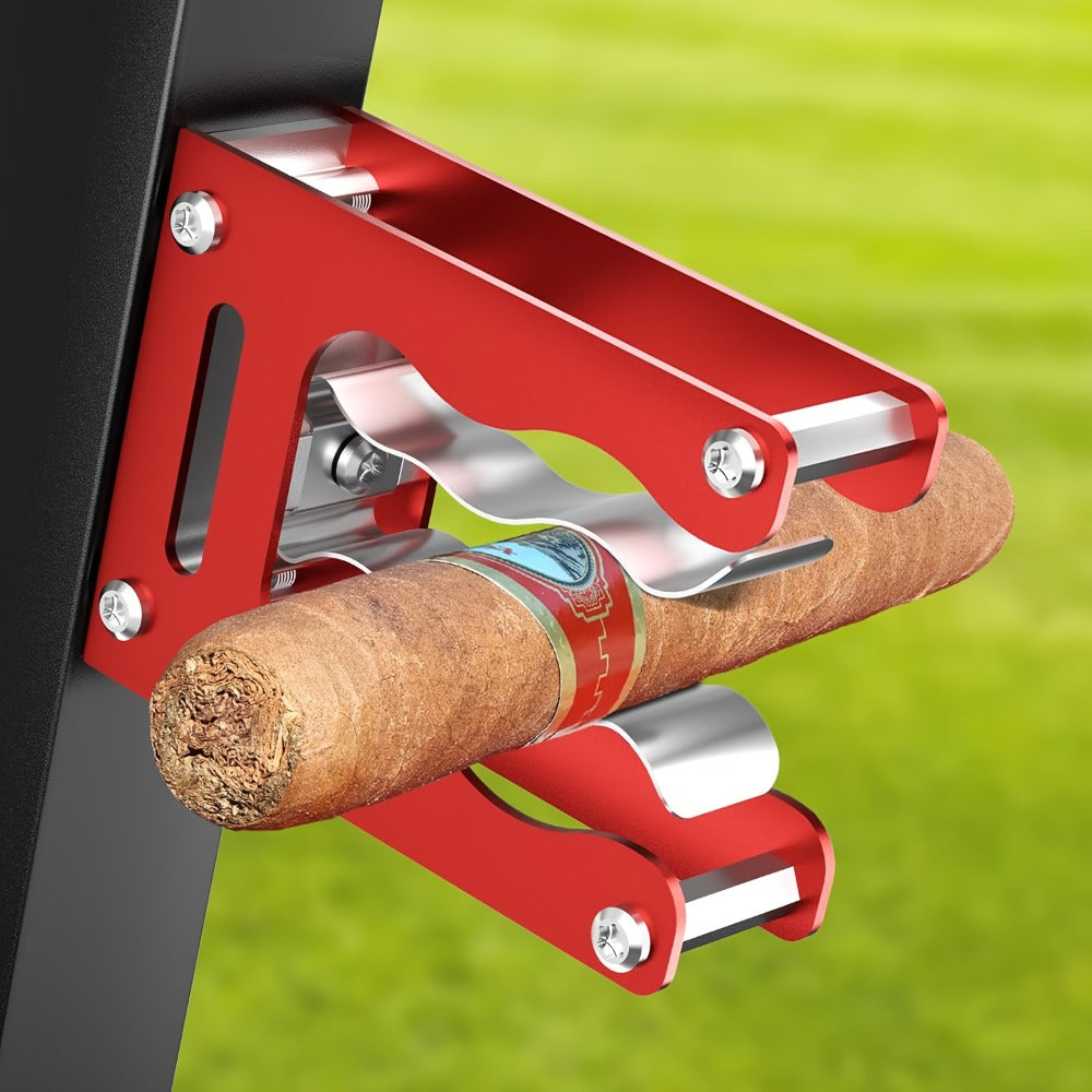 Magnetic Cigar Holder with Folding Frame in Seven Exact Black, Silver, Red and Gray Checkout Options
