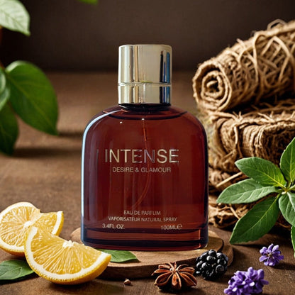 Men's Perfume Intenso Eau de Parfum 3.4 oz with Lavender, Basil and Fresh Aquatic Fougère Notes