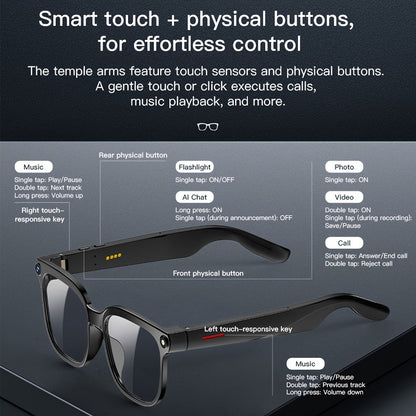 AI Camera Glasses 4K Recording & Real-Time Translation – 163 Languages, 8MP Wide-Angle FPV, 4GB Storage, Wireless Smart Glasses for Travel & Driving
