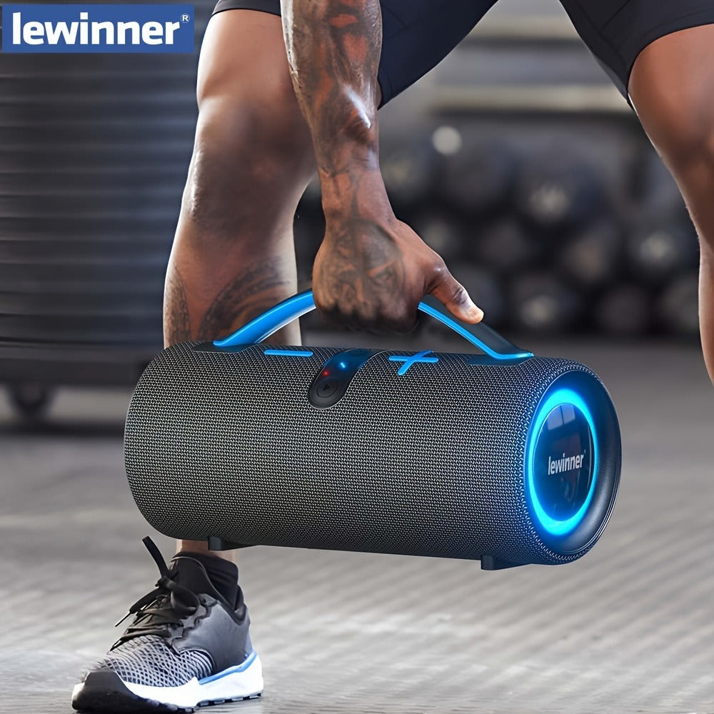 Portable Bluetooth Speaker 60W Outdoor Model with Subwoofer, Dual Speakers, 7 RGB Modes and Type-C