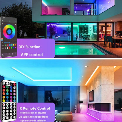 LED Strip Lights for Room Color Changing – 44-Key Remote, Dimmable, Timer, Cuttable, USB Powered | 16.4FT to 98.4FT | Bedroom, Gaming Room, Party & Holiday Decor
