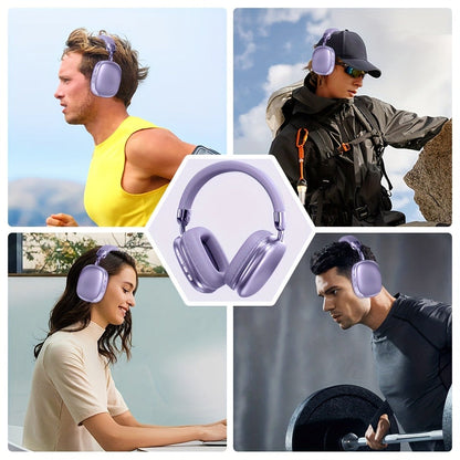 HiFi Deep Bass Noise Cancelling Wireless Earphones with Built-In HD Microphone, Stereo In-Ear Headphones for Travel Office Laptop Phone, Comfortable All-Day Fit, Gift for Men Women