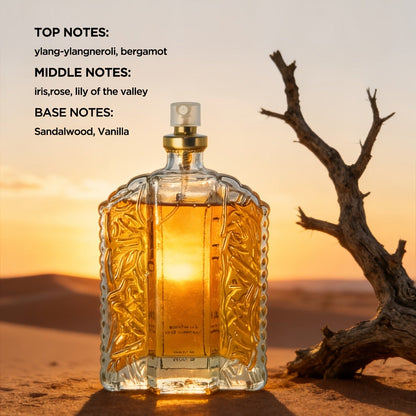 Arabian Perfume for Men & Women - Middle Eastern Long Lasting Oriental Fragrance, Rich Oud Musk Scent, Paraben Free Formula, Unisex Cologne Gift for Dates Valentine's Day & Daily Wear, 3.38 oz / 100ml