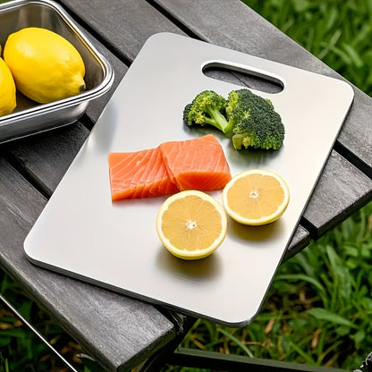 Cutting Board Titanium Double-Sided Prep Surface with Carry Handle in a 14 x 10-Inch Single-Board Format