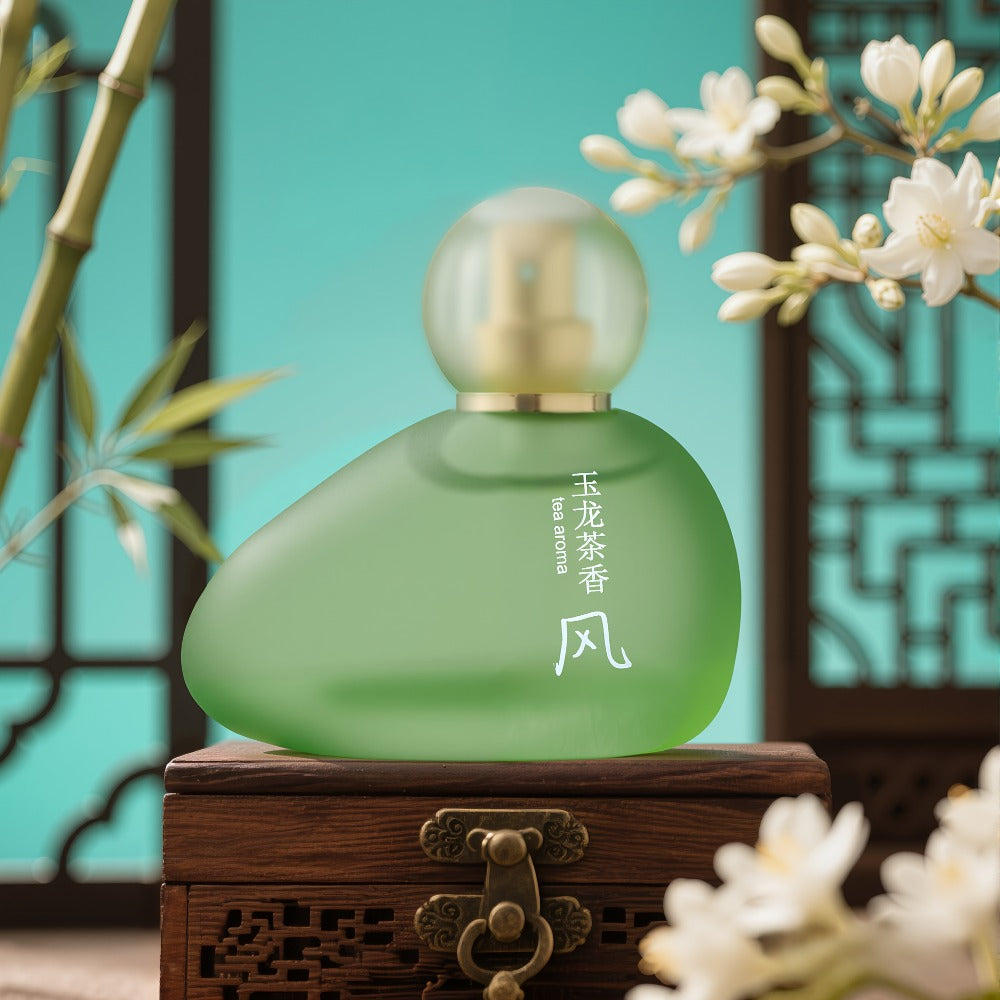 Eau de Toilette White Tea, Jasmine and Peach Fragrance for Women in Four Colored Bottle Styles