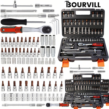 52-Piece Professional Tool Set – Multi-Function Home & Car Repair Toolkit with Portable Toolbox, Ideal Gift for DIY Enthusiasts and Auto Mechanics
