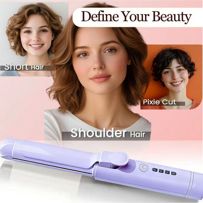 Cordless Mini Curling Iron Hair Styling Tool with USB-C Charging, Four Heat Settings and Two Colors
