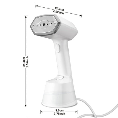 1500W Handheld Garment Steamer with 280ml Tank, 15-Second Heat-Up and 15-Minute Steam Markings