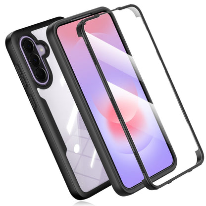 Rugged Samsung Galaxy A-Series Phone Case with Built-In Screen Cover in Four Colors and Six Model Options