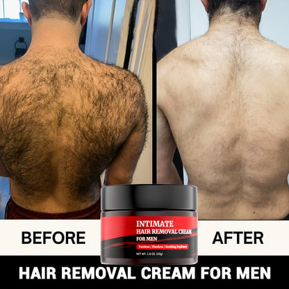 Depilatory Cream for Men 5-Minute Painless with Squalane 50g — Fast-Acting Body Hair Removal for Chest Back Arms Legs Underarms Sensitive Areas, 1 2 4 5 Pack Options