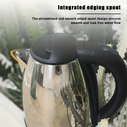 Electric Kettle 2L Stainless Steel Double-Wall Design with LED Indicator, Auto Shut-Off and 360-Degree Base